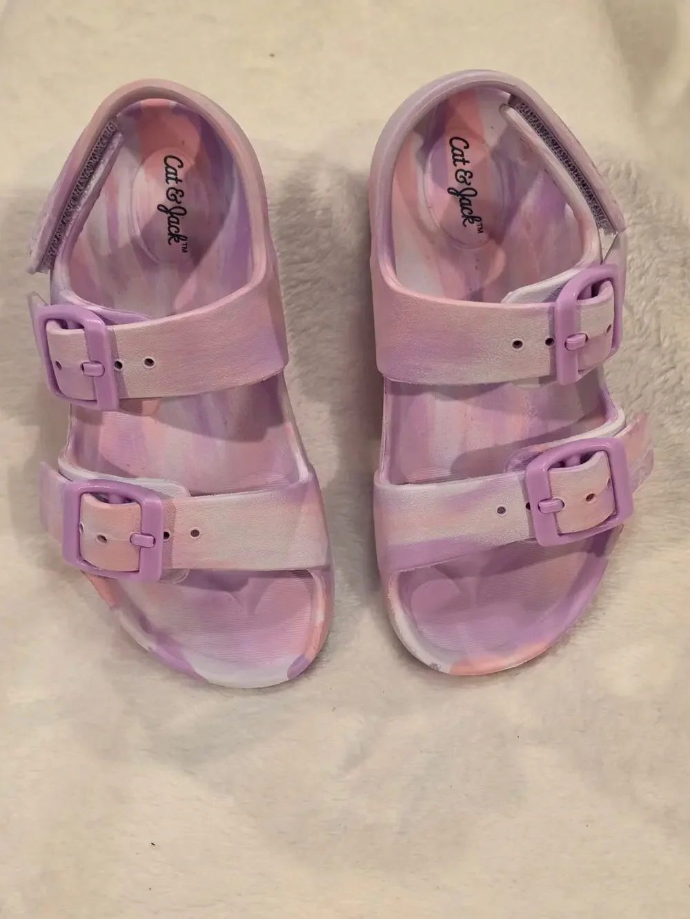 Cat & Jack Girls Purple Sandals 8 NWOT